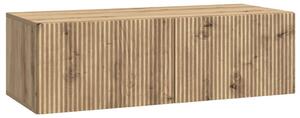 Fali TV szekrény Kézműves Tölgy 98 x 41 x 30 cm Szerelt Fa