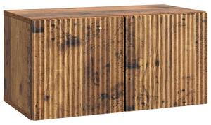 Fali TV szekrény Antik Fa 59,5 x 31 x 30 cm Szerelt Fa