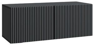 Fali TV szekrény Fekete 78,5 x 31 x 30 cm Szerelt Fa