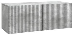 Fali TV szekrény Betonszürke 78,5 x 31 x 30 cm Szerelt Fa