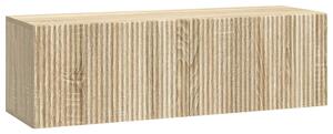 Fali TV szekrény Sonoma Tölgy 98 x 31 x 30 cm Szerelt Fa