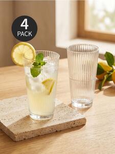 Sinsay - Bordázott pohár szett 4 pack - clear