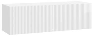 Fali TV szekrény Magasfényű Fehér 98 x 31 x 30 cm Szerelt Fa