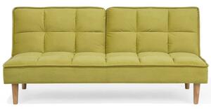 Ággyá alakítható kanapé sárgászöld színben SILJAN