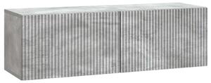 Fali TV szekrény Betonszürke 98 x 31 x 30 cm Szerelt Fa