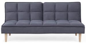 Ággyá alakítható kanapé sötétszürke színben SILJAN