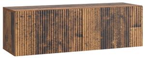 Fali TV szekrény Antik Fa 98 x 31 x 30 cm Szerelt Fa