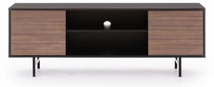 PREGIO TV asztal, 150x53x41, fekete/captains deck
