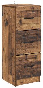Fiókos szekrény Antik Fa 33 x 34,5 x 87 cm Szerelt Fa