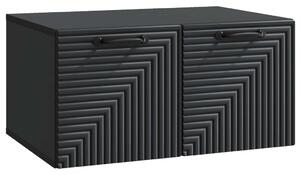 Fali TV szekrény Fekete 59,5 x 41 x 30 cm Szerelt Fa