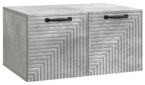 Fali TV szekrény Betonszürke 59,5 x 41 x 30 cm Szerelt Fa