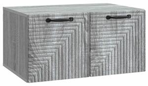 Fali TV szekrény Szürke Sonoma 59,5 x 41 x 30 cm Szerelt Fa