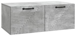 Fali TV szekrény Betonszürke 78,5 x 41 x 30 cm Szerelt Fa