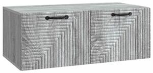 Fali TV szekrény Szürke Sonoma 78,5 x 41 x 30 cm Szerelt Fa