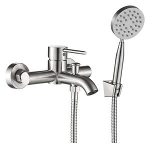 LAVEO NOIA kádcsap, zuhanyszettel, inox