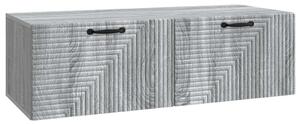 Fali TV szekrény Szürke Sonoma 98 x 41 x 30 cm Szerelt Fa
