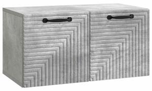 Fali TV szekrény Betonszürke 59,5 x 31 x 30 cm Szerelt Fa