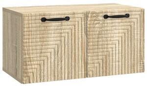 Fali TV szekrény Sonoma Tölgy 59,5 x 31 x 30 cm Szerelt Fa