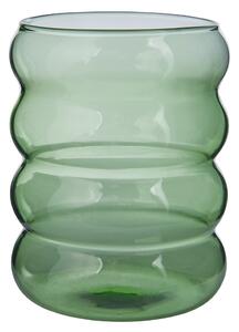 HOOP üveg pohár, zöld 350 ml