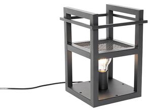 Ipari asztali lámpa fekete - Cage Rack