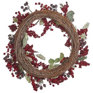 Piros karácsonyi koszorú ⌀ 40 cm PUROL