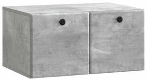 Fali TV szekrény 59,5 x 41 x 30 cm Betonszürke Szerelt Fa