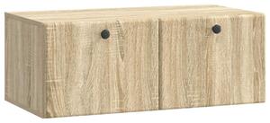 Fali TV szekrény 78,5 x 41 x 30 cm Sonoma Tölgy Szerelt Fa