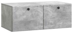 Fali TV szekrény 78,5 x 41 x 30 cm Betonszürke Szerelt Fa