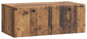 Fali TV szekrény 78,5 x 41 x 30 cm Antik Fa Szerelt Fa