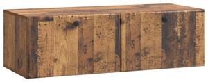 Fali TV szekrény 98 x 41 x 30 cm Antik Fa Szerelt Fa