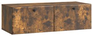 Fali TV szekrény 98 x 41 x 30 cm Füstös Tölgy Szerelt Fa