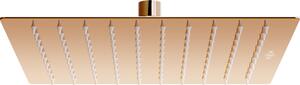 Mexen Slim rozsdamentes acél zuhanyfej 25 x 25 cm, rózsaszín-arany, 79125-60