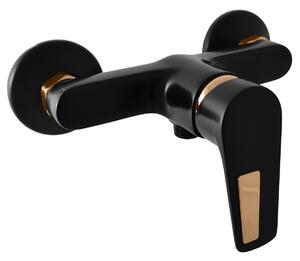 Zuhany csaptelep RAV SLEZÁK COLORADO zuhanyszett nélkül 150 mm fekete matt/arany CO381.5CMATZ