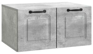 Fali TV szekrény Betonszürke 59,5 x 41 x 30 cm Szerelt Fa