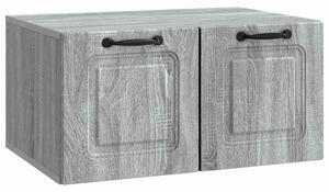 Fali TV szekrény Szürke Sonoma 59,5 x 41 x 30 cm Szerelt Fa