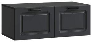 Fali TV szekrény Fekete 78,5 x 41 x 30 cm Szerelt Fa