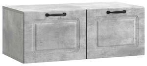 Fali TV szekrény Betonszürke 78,5 x 41 x 30 cm Szerelt Fa
