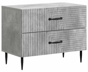 Éjjeliszekrény Betonszürke 62 x 34,5 x 47,5 cm Szerelt Fa