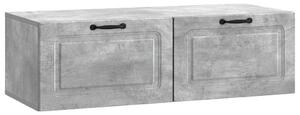 Fali TV szekrény Betonszürke 98 x 41 x 30 cm Szerelt Fa