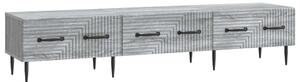 TV szekrény fiókkal Szürke Sonoma 147 x 34,5 x 30 cm Szerelt Fa