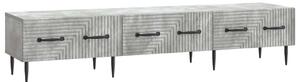 TV szekrény fiókkal Betonszürke 147 x 34,5 x 30 cm Szerelt Fa