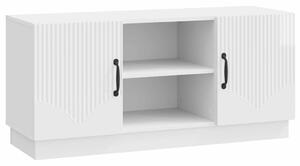 TV szekrény Magasfényű Fehér 102 x 34,5 x 47 cm Szerelt Fa