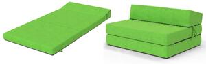 Összehajtható matrac 120x200x14 - zöld