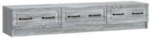 TV szekrény fiókkal Szürke Sonoma 147 x 34,5 x 27 cm Szerelt Fa