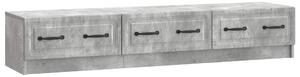 TV szekrény fiókkal Betonszürke 147 x 34,5 x 27 cm Szerelt Fa