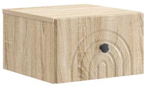 Fali éjjeli szekrény Sonoma Tölgy 33 x 34,5 x 20 cm Szerelt Fa