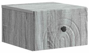 Fali éjjeli szekrény Szürke Sonoma 33 x 34,5 x 20 cm Szerelt Fa