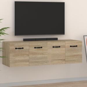 2 db sonoma tölgy színű szerelt fa faliszekrény 80x35x36,5 cm