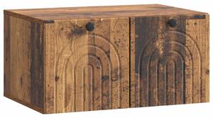 Fali TV szekrény Antik Fa 59,5 x 41 x 30 cm Szerelt Fa