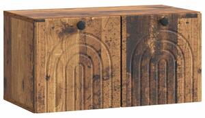 Fali TV szekrény Antik Fa 59,5 x 31 x 30 cm Szerelt Fa